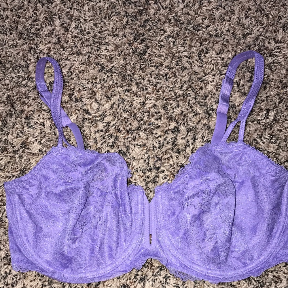 Auden 🍄 Elegant Lace Underwire Balconette Coverage Bra in Lavender | NWT